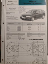 Fiche Technique De La Revue Technique Carrosserie Nissan Almera 5 Portes N°161