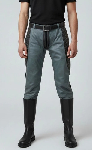 Pantalon cuir motard - pantalon,
