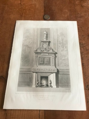 Gravure ancienne architecture - gravure,