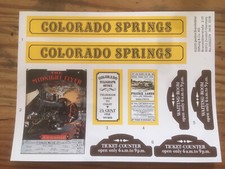 Playmobil Western * Gare Colorado Springs *autocollant - Sticker Gare Western