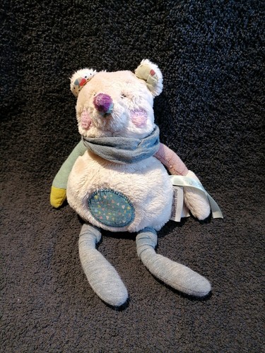 Doudou peluche ours - doudou, crème