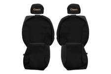 VAN Housses de siege pour RENAULT TRAFIC III 03.14-12.23 Sièges 1+1 NOIR