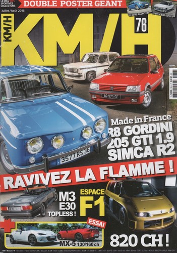 Gordini 1300 simca - km/h,