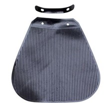 Bavette de garde boue mobylette avant adaptable solex noir (avec support fixa...