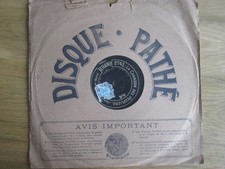 disque pathé pour gramophone
