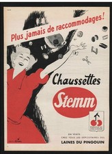 publicité 1953 textile