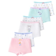 Culotte Fille sous-vêtement Slip Coton Lot de 6 Enfants 6-7 AnsMixed Color 12...