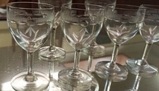 6 Verres Anciens Soufflés Décor Ciselé tournant  ( ref V4 )