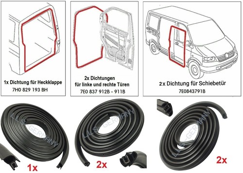 Lot dichtungen multivan - dichtungen, vw