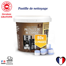 80x 2-phases Pastille de nettoyage pour Jura Krups Melitta Delonghi Siemens P...