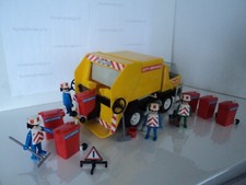 PLAYMOBIL vintage city life camion poubelle benne à ordures set 3470 de 1978