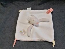 Doudou plat souris blanc beige - doudou,