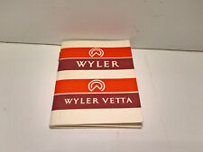 Ultra Rare Vintage Wyler Vetta