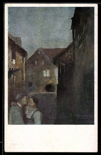 Carte postale artiste - carte, d'artiste
