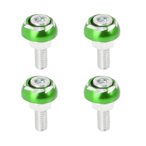4pcs 6mm métal moto license - métal,