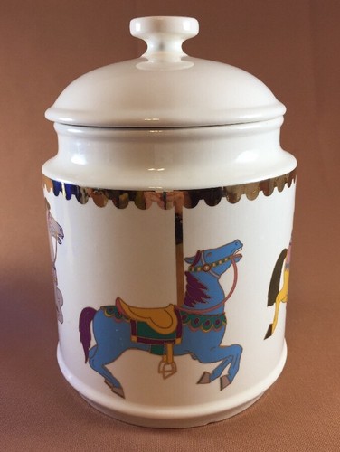 Carnival carousel cookie jar - carnival,