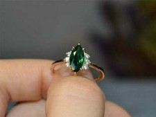 2Ct Marquise Émeraude &