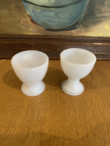 Coquetiers opaline blanche - opaline,