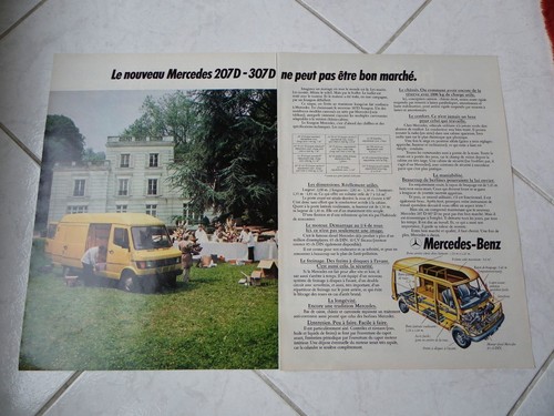 Publicité mercedes 207d - mercedes,