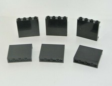 LEGO : 6x Panneau 1 x 4 x 3 - Réf 60581 noir - Set  7938 10237 8404 70839 