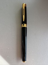 Stylo Plume Waterman Étalon En Laque Noir Plume Or 18k
