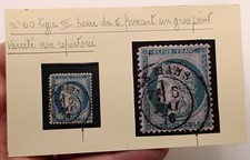 Timbre France Cérès 25c bleu