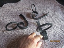 3 Fixations Murales Fer Forgé à Lampe type Pétrole Pot Fleur Cactus Décoration