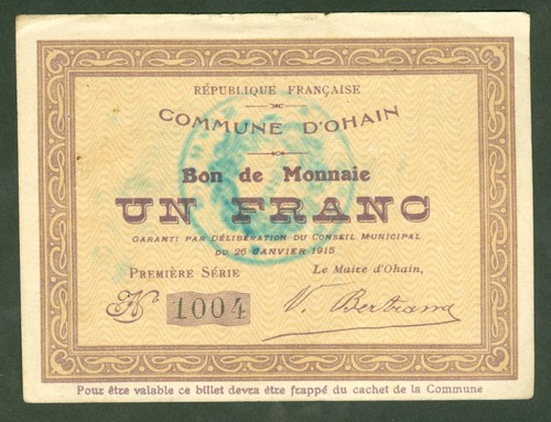 Necessite franc bon de - necessite,