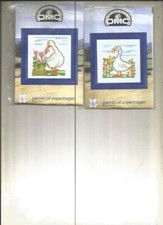 KIT BRODERIE DMC - ENSEMBLE OIES POINTS COMPTES + EXPLICATION + FOURNITURES