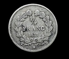 Louis Philippe Ier - Quart 1/4 de Franc 1831 W