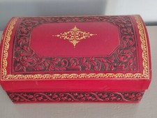 Ancienne Boite  Coffret à Chocolat en Carton Recouvert de Cuir Coppelia Chambéry
