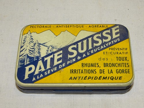 Ancienne boite pâte suisse - -ancienne,