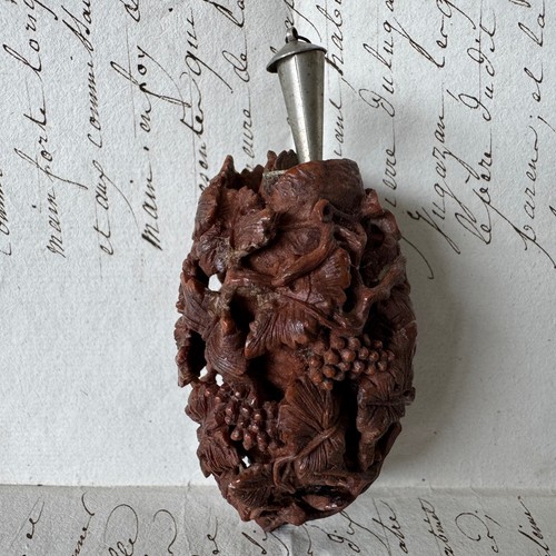 Tabatière corozo décor - tabatière, en