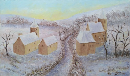 Tableau huile sur toile - ,