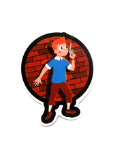 vianille - Sticker  Autocollant  Tintin - 7 x 6 cm
