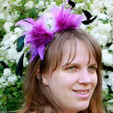 Serre tête mariage bibi tulle - tête,