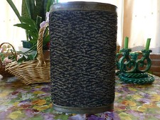 Fin XIX ,  Rare et Ancienne bouillotte  cuivre !recouverte de velours =lit chaud