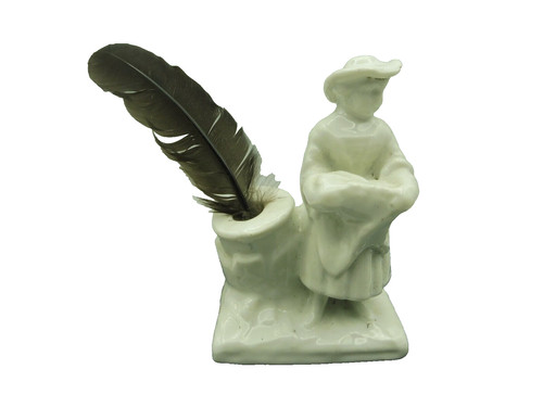 Encrier porte plume - plume, en