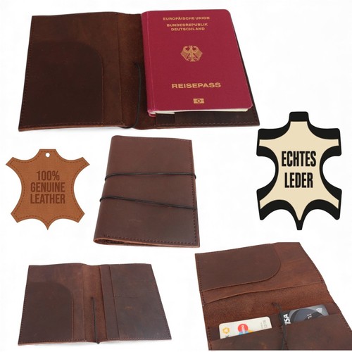 étui pour passeport cuir - Étui, en