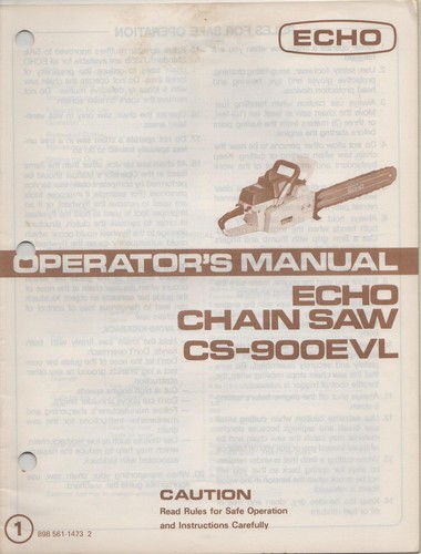 Echo chain saw operator - chain,