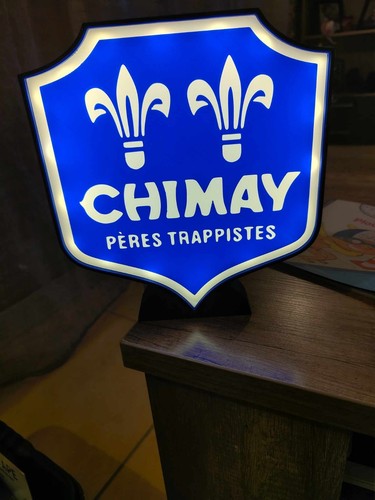 Logo lumineux chimay bleu - logo,