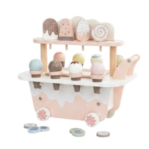 Chariot glaces bois - à, en
