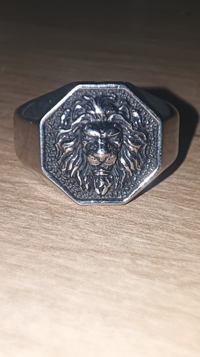Bague homme chevalière acier