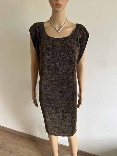 Robe dorée pailletée - , neuve