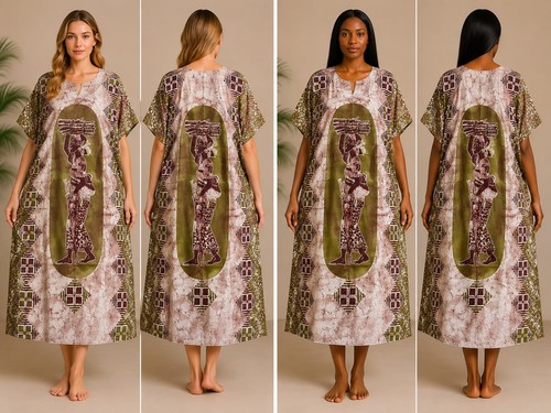 Boubou femme batik wax - boubou,