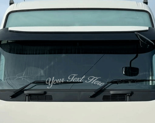 Custom text screen decal - "custom,
