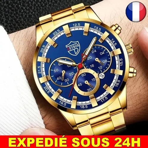 Montre deyros doré - ✅,