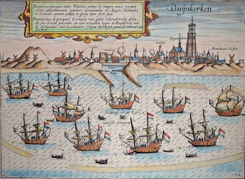Dunkerque gravure blaeu jansz - dunkerque,