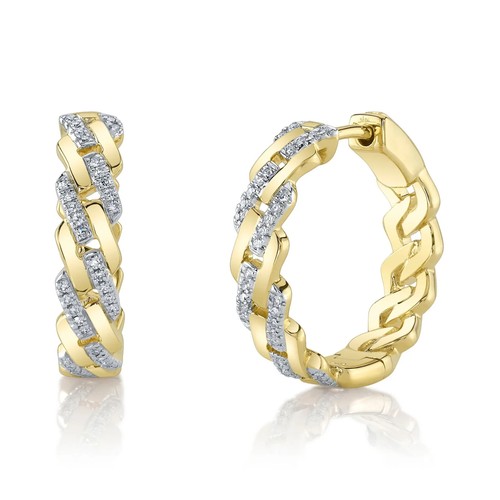 14k jaune diamant lien - diamant,