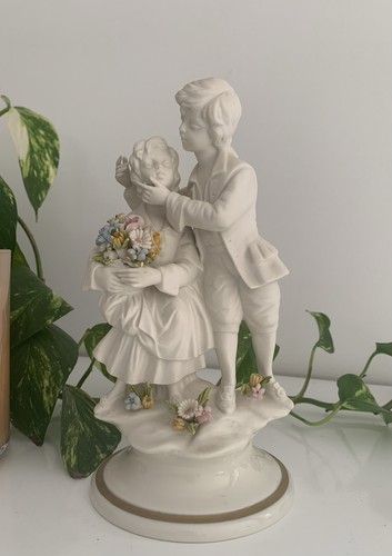 Statuette porcelaine couple - statuette, en